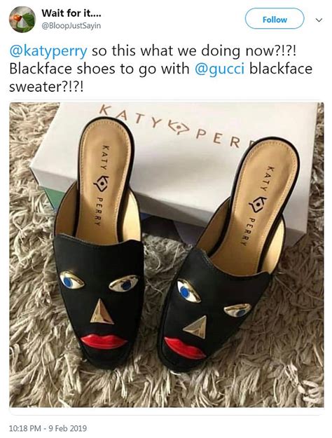 katy perry black face gucci shoe|Katy Perry: shoes evoking blackface face criticism .